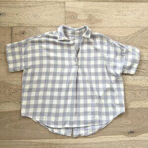 Madewell Flannel Courier Button-Back Gingham Check Shirt